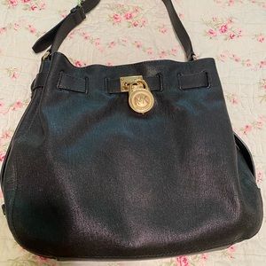 MK Michael Kors black shoulder bag EUC